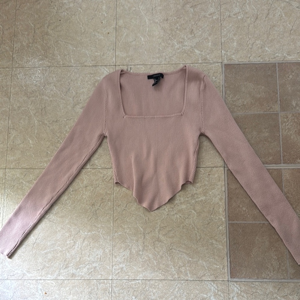 Women's Pink Long Sleeve Top